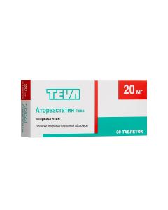 Atorvastatin - Atorvastatin-Teva tablets coated 20 mg 30 pcs. florida Pharmacy Online - florida.buy-pharm.com