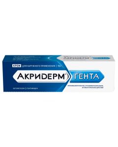 Betamethasone, Gentamicin - Akriderm Ghent cream, 15 g florida Pharmacy Online - florida.buy-pharm.com