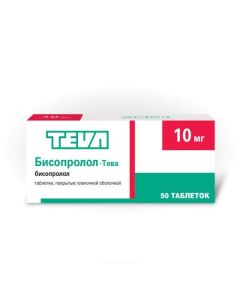 bisoprolol - Bisoprolol-Teva tablets coated.pl.ob. 10 mg 50 pcs. florida Pharmacy Online - florida.buy-pharm.com