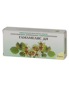Hamamelis virgin tincture homeopathic - Hamamelis DN rectal homeopathic suppositories, 6 pcs. florida Pharmacy Online - florida.buy-pharm.com
