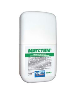 Miramistin, chamomile water extract, chitosan succinate - Migstim antiseptic wound healing spray for dogs and cats 100 ml pack. florida Pharmacy Online - florida.buy-pharm.com