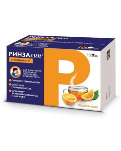 Paracetamol, Ascorbic Acid, Caffeine, Phenyramine, Phenylephrine - Rinzasip with vitamin C powder for solution for oral administration Orange 5 g sachet 10 pcs. florida Pharmacy Online - florida.buy-pharm.com