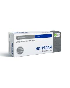 Zolmytryptan - Migrepam tablets are covered.pl.ob. 2.5 mg 2 pcs. florida Pharmacy Online - florida.buy-pharm.com