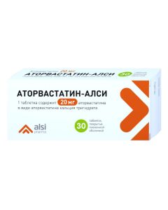 Atorvastatin - Atorvastatin-ALSI tablets is covered.pl.ob. 20 mg 30 pcs. florida Pharmacy Online - florida.buy-pharm.com