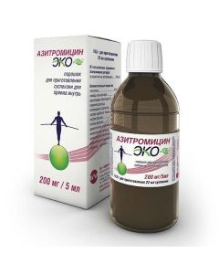 Azithromycin - Azithromycin Ekomed powder for prig.suspension d / oral 200 mg / 5 ml 16.5 g bottle 1 pc. florida Pharmacy Online - florida.buy-pharm.com