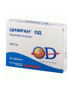 Ciprofloxacin - Tsifran OD tablets 500 mg, 10 pcs. florida Pharmacy Online - florida.buy-pharm.com