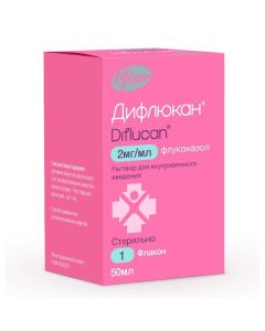 Fluconazole - Diflucan solution for iv. enter 2 mg / ml 50 ml vials 1 pc. florida Pharmacy Online - florida.buy-pharm.com