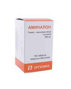 Gamma aminobutyric acid - Aminalon tablets 250 mg, 100 pcs florida Pharmacy Online - florida.buy-pharm.com