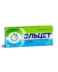 Levocetirizine - Elcet tablets coated.pl.ob. 5 mg 14 pcs florida Pharmacy Online - florida.buy-pharm.com