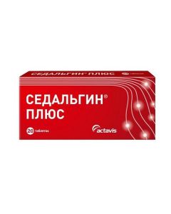 Metamizole H atrium, Caffeine, Thiamine - Sedalgin Plus tablets 20 pcs. florida Pharmacy Online - florida.buy-pharm.com