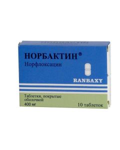 norfloxacin - Norbactin tablets 400 mg, 10 pcs. florida Pharmacy Online - florida.buy-pharm.com
