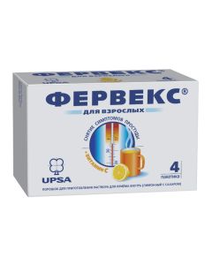 Paracetamol, Ascorbine, Ascorbic acid, Ascorbic acid new acid - Fervex powder for oral solution [lemon with sugar] 4 pcs. florida Pharmacy Online - florida.buy-pharm.com