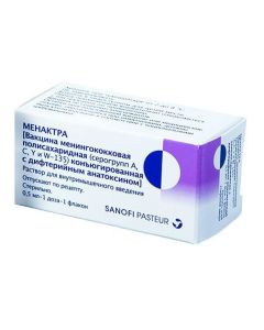 vaccine menynhokokkovaya polysaharydnaya (Serohrupp A, C, Yy W-135) konСЉyuhyrov with dyfteryyn m toxoid - Menaktra solution for in / m vvv. 0.5 ml / dose fl. 0 5 ml florida Pharmacy Online - florida.buy-pharm.com