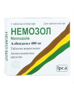 Albendazole - Nemozole chewable tablets 400 mg, 1 pc. florida Pharmacy Online - florida.buy-pharm.com