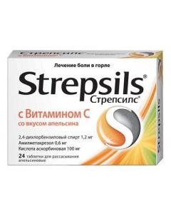 amylmetacresol, dichlorobenzyl alcohol, ascorbic acid - Strepsils with vitamin C tablets, 24 pcs. florida Pharmacy Online - florida.buy-pharm.com