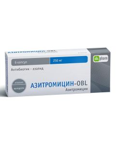 Azithromycin - Azithromycin-OBL capsules 250 mg 6 pcs. florida Pharmacy Online - florida.buy-pharm.com