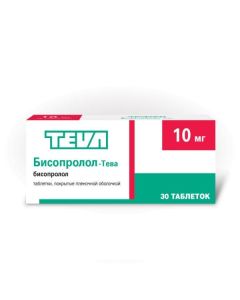 bisoprolol - Bisoprolol-Teva tablets coated. 10 mg 30 pcs. florida Pharmacy Online - florida.buy-pharm.com