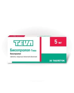 bisoprolol - Bisoprolol-Teva tablets coated.pl.ob. 5 mg 30 pcs. florida Pharmacy Online - florida.buy-pharm.com