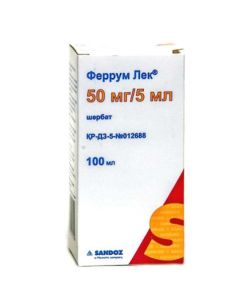 iron III hydroxide polymaltozat - Ferrum Lek syrup 50 mg / 5 ml, 100 ml florida Pharmacy Online - florida.buy-pharm.com