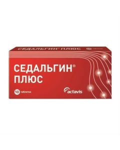 Metamizole Sodium, Caffeine, Thiamine - Sedalgin Plus tablets 10 pcs. florida Pharmacy Online - florida.buy-pharm.com