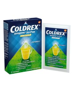 Paracetamol, phenylephrine, ascorbic acid - Coldrex HotRem lemon-flavored sachets, 5 g, 5 pcs. florida Pharmacy Online - florida.buy-pharm.com