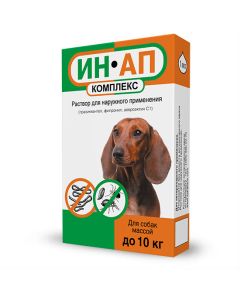 praziquantel, pyrantel, fenbendazole, aversektyn C1 - IN-AP complex withers at the withers for dogs and puppies up to 10 kg bottle of 1 pc. (BET) florida Pharmacy Online - florida.buy-pharm.com