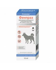 Pyrantel, praziquantel, pchelynoe royal jelly - Pchelodar Fenpraz oral suspension for medium dog breeds 10 ml florida Pharmacy Online - florida.buy-pharm.com