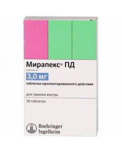 Pramypeksol - Mirapex PD tablets 3 mg, 30 pcs. florida Pharmacy Online - florida.buy-pharm.com