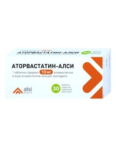 Atorvastatin - Atorvastatin-ALSI tablets is covered.pl.ob. 10 mg 30 pcs. florida Pharmacy Online - florida.buy-pharm.com