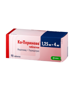 indapamide, Perindopril - Co-Perineva tablets 1.25 + 4 mg, 90 pcs florida Pharmacy Online - florida.buy-pharm.com