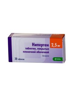 bisoprolol - Niperten tablets 2.5 mg, 30 pcs. florida Pharmacy Online - florida.buy-pharm.com