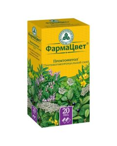coriander plod , Krushyn olhovydnoy bark, Senn ostrolystnoy lystya, sweet corn, T syachelystnyka - Proctofitol anti-hemorrhoidal collection filter bags 2 g, 20 pcs. florida Pharmacy Online - florida.buy-pharm.com