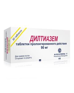 diltiazem - Diltiazem tablets prolong 90 mg, 30 pcs. florida Pharmacy Online - florida.buy-pharm.com