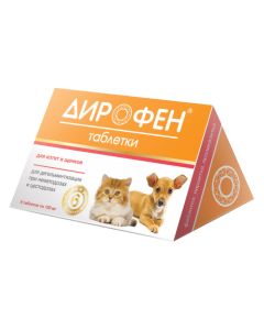 fenbendazole, pyrantel - Dirofen tablets 120 mg for kittens and puppies Api-San 6 pcs. florida Pharmacy Online - florida.buy-pharm.com