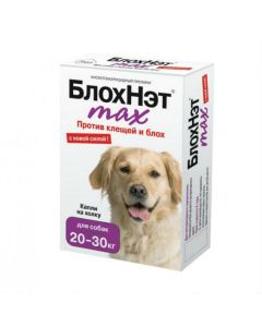 Fipronil, benzylbenzoate, diethyltoluamide, metoprene - FleaNet max drops at the withers for dogs 20-30 kg 3 ml pipette pack. (BET) florida Pharmacy Online - florida.buy-pharm.com