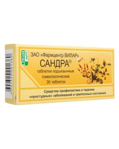 Homeopatycheskyy composition - Sandra homeopathic tablets 0.25 g, 30 pcs. florida Pharmacy Online - florida.buy-pharm.com