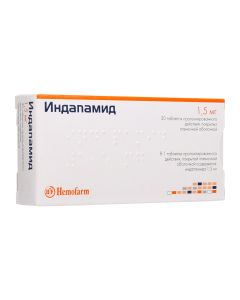 indapamide - Indapamide Prolong tablets. coated film 1, 5 mg 30 pcs. pack florida Pharmacy Online - florida.buy-pharm.com