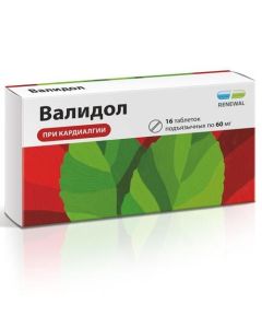 levomenthol solution in mentyl isovalerate - Validol Renewal tablets 60 mg 16 pcs. florida Pharmacy Online - florida.buy-pharm.com