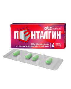 paracetamol, naproxen, caffeine, Drotaverine, Fenyramyn - Pentalgin tablets, 4 pcs. florida Pharmacy Online - florida.buy-pharm.com