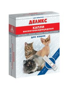 permethrin - Delix drops insect-acaricidal drops for cats pipettes 3 pcs. (BET) florida Pharmacy Online - florida.buy-pharm.com