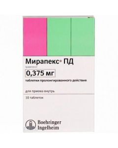 Pramypeksol - Mirapex PD tablets 0.375 mg, 10 pcs. florida Pharmacy Online - florida.buy-pharm.com