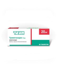 trimethazidine - Trimetazidine-Teva tablets are coated.pl.ob. 20 mg 30 pcs. florida Pharmacy Online - florida.buy-pharm.com