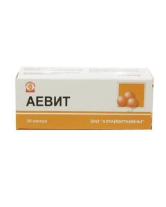 Vitamin A, Vitamin D3, Retinol - Aevit capsules, 30 pcs. florida Pharmacy Online - florida.buy-pharm.com