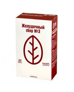 Ayra rhizomes, Valeryan rhizomes with roots, Krapyv lystya, Krushyn bark, Mint hide lystya - Gastric collection No. 3 filter bags 2 g 20 pcs. florida Pharmacy Online - florida.buy-pharm.com