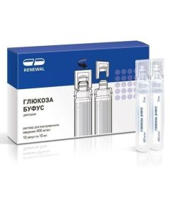 Dextrose - Glucose bufus Renewal solution for in / veins. enter 400 mg / ml 10 ml ampoules 10 pcs. florida Pharmacy Online - florida.buy-pharm.com