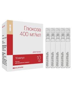 Dextrose - Glucose-SOLOpharm Politvist rr for in / veins. enter 400 mg / ml 10 ml ampoules 10 pcs. florida Pharmacy Online - florida.buy-pharm.com