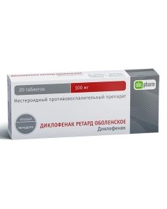 Diclofenac - Diclofenac retard Obolenskoye tablets coated. solution-sol. prolong. 100mg 20 pcs florida Pharmacy Online - florida.buy-pharm.com
