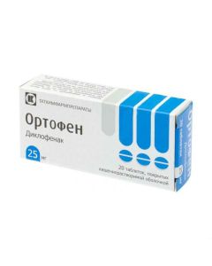 Diclofenac - Orthofen tablets 25 mg, 20 pcs florida Pharmacy Online - florida.buy-pharm.com