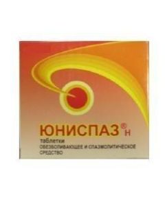 Drotaverine, Paracetamol - Unispaz N tablets, 12 pcs. florida Pharmacy Online - florida.buy-pharm.com