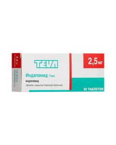 indapamide - Indapamide-Teva tablets coated. 2.5 mg 30 pcs. florida Pharmacy Online - florida.buy-pharm.com